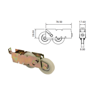 RODAJA AR06 NYLON DOBLE