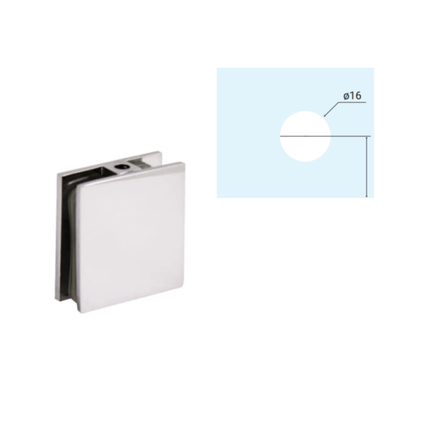 CONECTOR MURO A VIDRIO ZMK