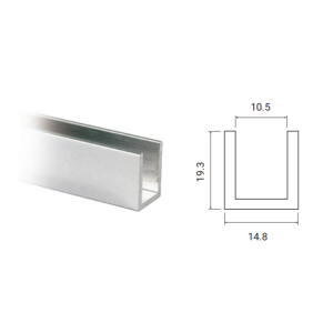 CANAL DE ALU BK 8-10MM 3MTS
