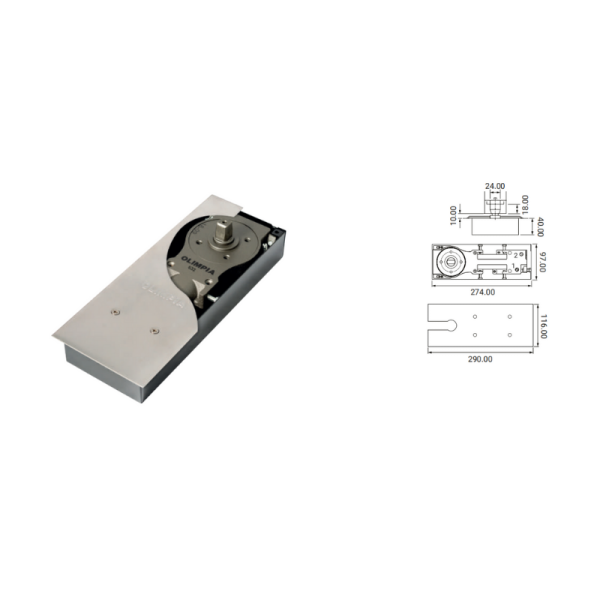 CIERRA PUERTA PIN RECTANGULAR 100KGX1MT