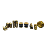 KIT EUROBOX DORADO  Y BARRA 2 METROS
